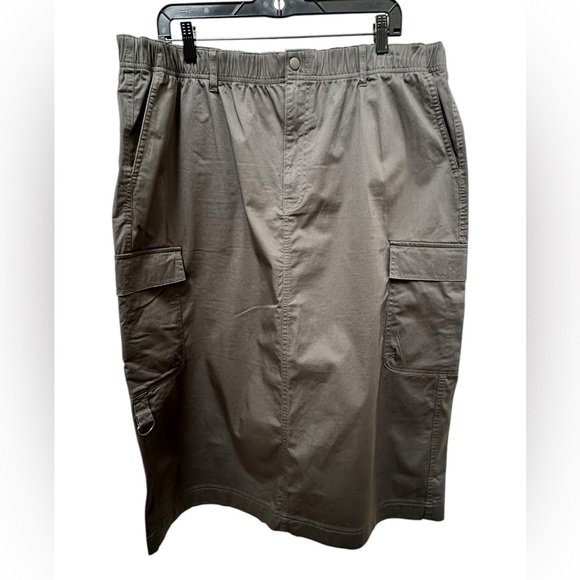 ✨ M&S UK Collection Khaki Cotton Cargo Skirt – Size 16 US - Picture 1 of 13